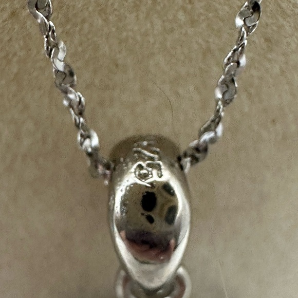 Purple Flash Labradorite Teardrop Necklace - Picture 7 of 10